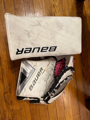 Bauer Intermediate Goalie Catch Glove and Blocker