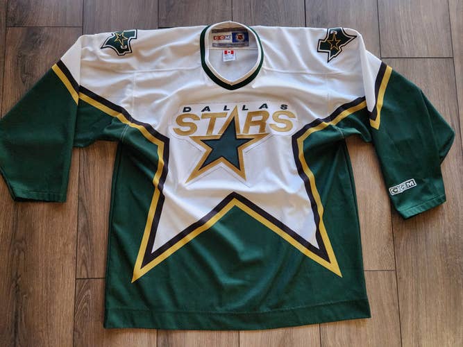 Vintage Dallas Stars CCM MiC Jersey Size XL