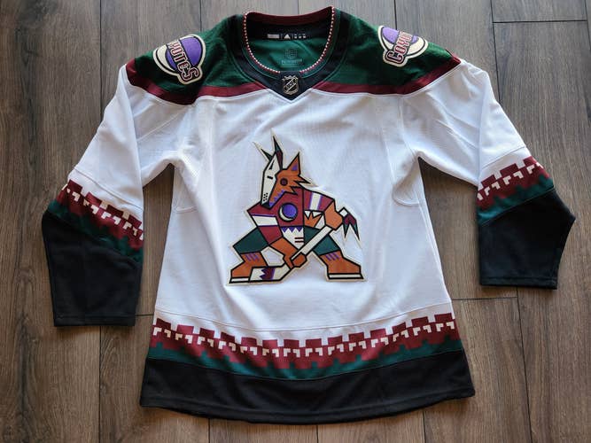 Arizona Coyotes Authentic Adidas Prime Green White Kachina Jersey Size 50