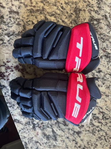 True Navy 12” Senior Hockey gloves