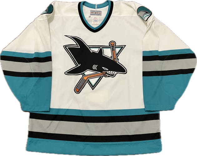 San Jose Sharks Blank CCM Center Ice Authentic NHL Hockey Jersey Size 48