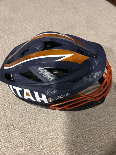 Utah Archers Cascade Pro lacrosse helmet Signed By Full Championship Team Price Negotiate Able