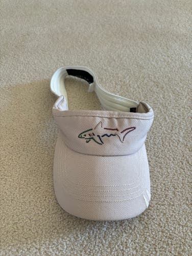 Greg Norman Shark Tooth Tan Golf Visor