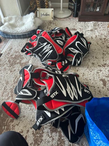 Huge lot of lacrosse chest protectors Stx stinger