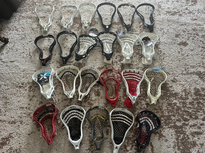 Huge lot of lacrosse heads . 23 heads mens