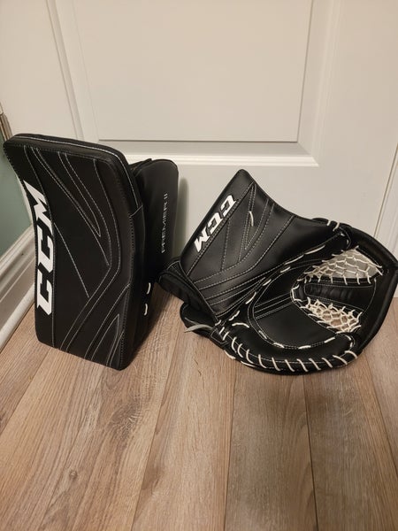 Used CCM Premier II Pro Regular Blocker and Glove