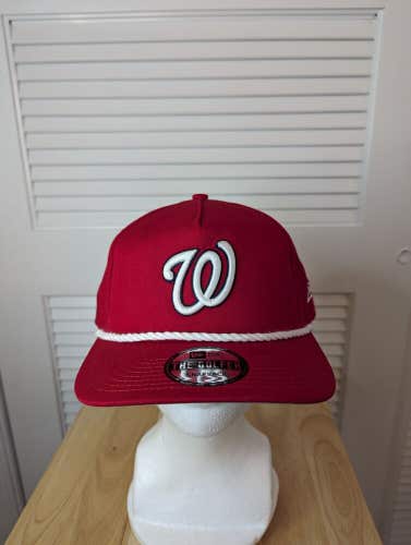 NWS Washington Nationals New Era The Golfer Snapback Hat MLB