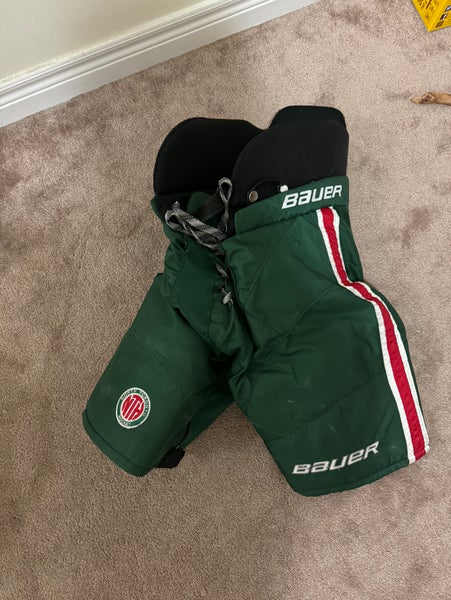 green bauer hockey pants