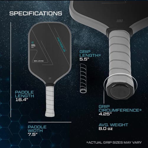 Ben John’s 16mm Perseus Pickleball Paddle