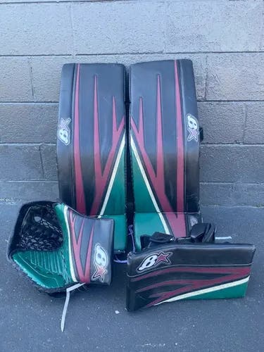 Used Vejmelka Arizona Coyotes 31”+1 Brian's Full Right Optik 3 Goalie Full Set