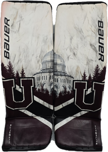 Bauer Vapor Hyperlite 2 Pro Goalie Leg Pads Large 35+ Pro Stock NCAA Union(12742)