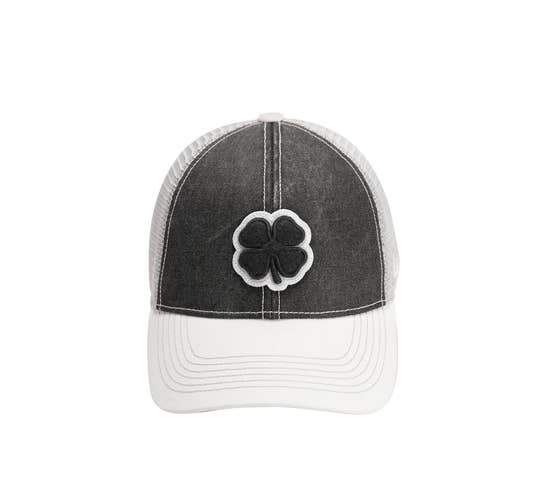 NEW Black Clover Two Tone Vintage #21 Black/White/Grey Golf Snapback Hat/Cap