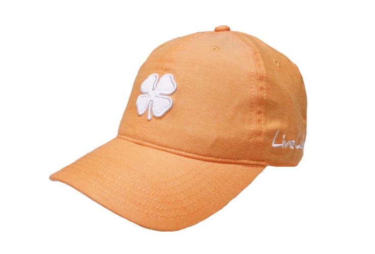 NEW Black Clover Live Lucky Soft Luck 10 White/Orange Adjustable Golf Hat/Cap