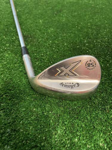 Callaway X Forged Lob Wedge 58* 58-09 Stiff Steel Shaft