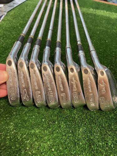 Walter Hagen Haig/Ultra Irons Set 3-PW Wilson Steel Shafts