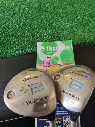 TaylorMade Burner 2008 3-5 Wood Set Graphite Shaft Ladies Flex Demo