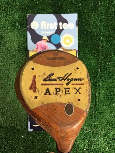 Ben Hogan Apex Persimmon Fairway 4 Wood Stiff Steel Shaft