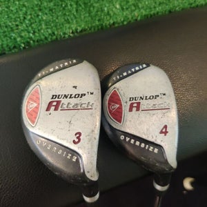 Dunlop Attack 3-4 Hybrids Set Oversize Ti-Matrix Steel Shaft