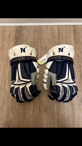 XL Under Armour Biofit Navy Lacrosse Gloves