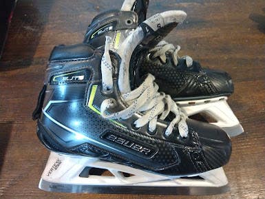 Used Intermediate Bauer Elite Hockey Goalie Skates Size 5