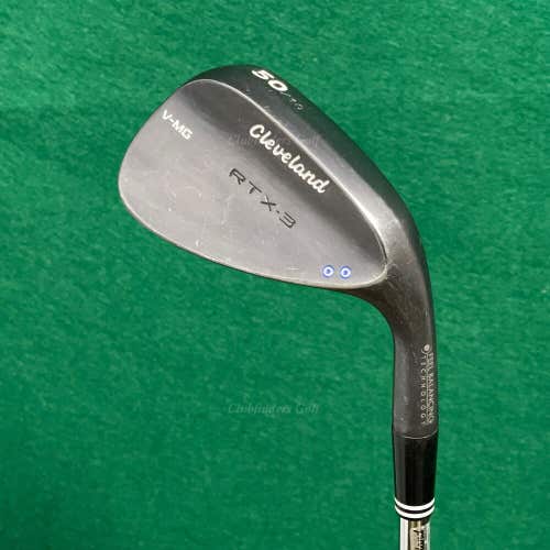 Cleveland RTX-3 V-MG Black Satin 60-9 60° Lob Wedge Factory Steel Wedge Flex