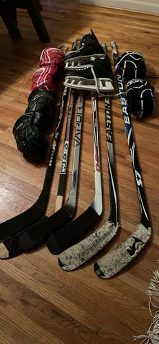 Used Easton Stealth S7 Left Hand Hockey Stick, Vector ,CCM ,KOHO,GLOVES AND SKATES