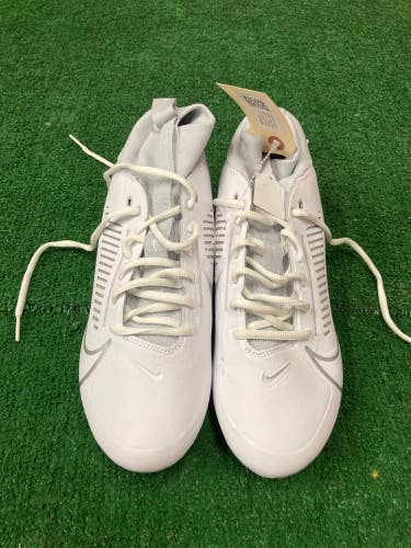 White Used Size 10 (Women's 11) Adult Nike Vapor edge Pro 360 2 Low Top Cleats Molded Cleats