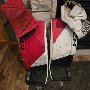 Used 33"+1" CCM Axis 2 Pro Custom Regular Goalie Full Set