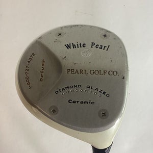 White Pearl Diamond Glazed Ceramic Driver With Light Flex Senior Graphite Shaft