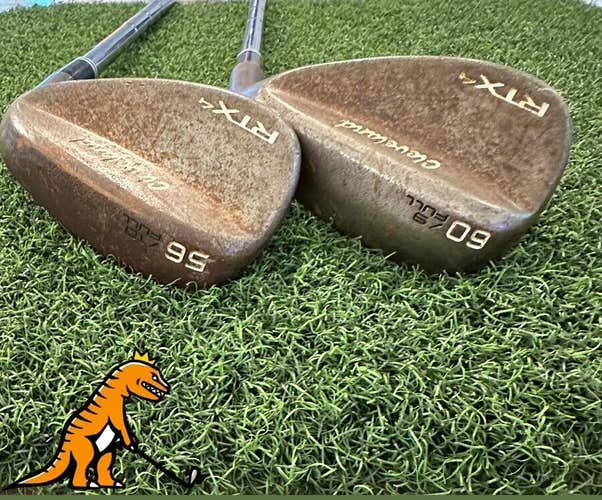 Cleveland RTX4 Raw 56° & 60° Sand Lob Wedge Set