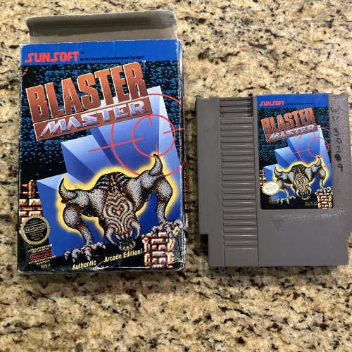 Blaster Master NES Nintendo Entertainment System, 1988 Cartridge w/ Box