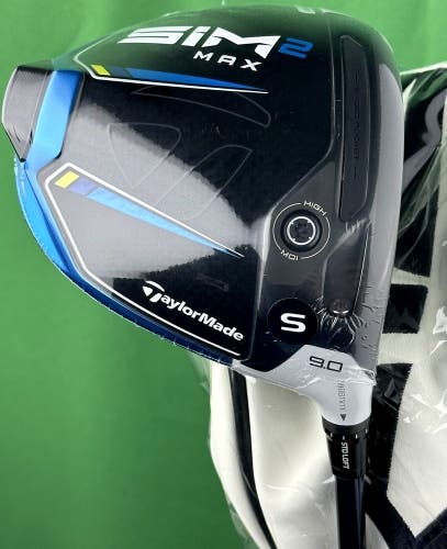 TaylorMade SIM2 MAX Driver 9* Stiff Flex Fujikura Ventus Blue 5S NEW #85110