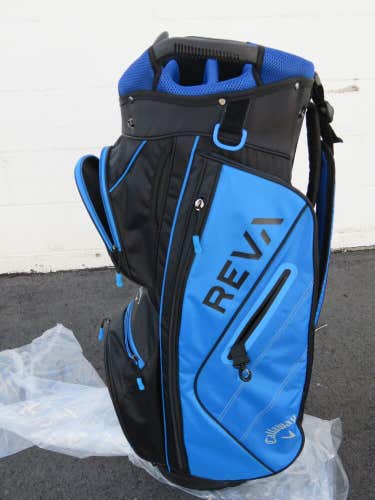 LADIES * Callaway REVA 14 WAY Cart Bag - Blue/Black