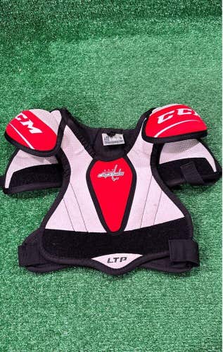 CCM LTP Capitals Hockey Shoulder Pads Youth Large (L)