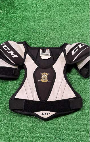 CCM Little Bruins LTP Hockey Shoulder Pads Youth Large (L)