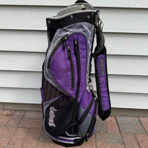 Datrek Ladies Storm Cart Golf Bag 14 Way Dividers Women’s Girls Purple Black