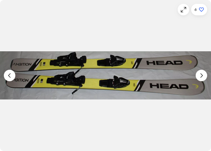 NEW HEAD  Ambition 140cm R Skis with adjustable Bindings SR10 tyrolia