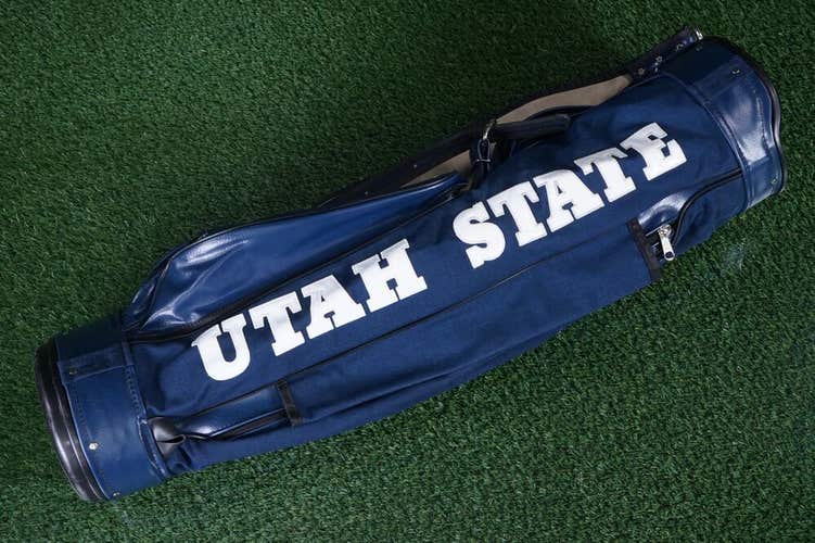 UTAH STATE JONES SPORTS SUNDAY CARRY BAG 3 WAY CUSTOM GOLF BAG, BLUE ~ W@W!!