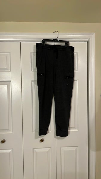 Men's LG Russell Athletic dark gray fleece joggers