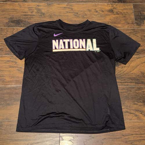 National League Nike Black 2021 MLB All-Star Futures Game Wordmark Shirt Mens XL