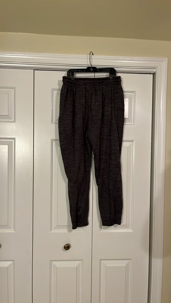 Men's LG Russell Athletic dark gray fleece joggers