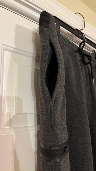Men's LG Russell Athletic dark gray fleece joggers