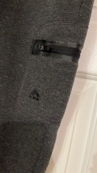 Men's LG Russell Athletic dark gray fleece joggers