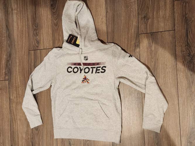 Arizona Coyotes Fanatics Authentic Pro Gray Hoodie Size Medium