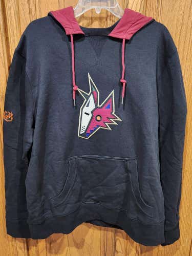 Arizona Coyotes Fanatics Authentic Pro Black Kachina Hoodie Size XL