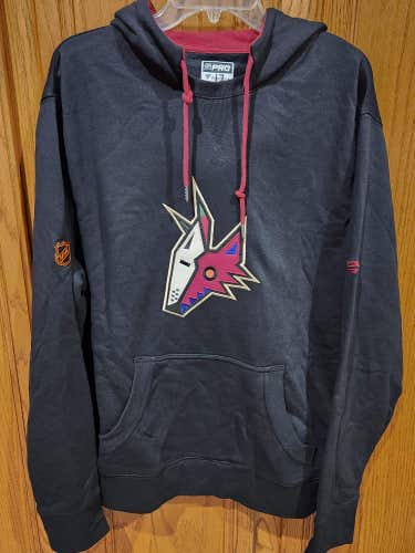 Arizona Coyotes Nick Bjugstad Fanatics Authentic Pro Black Kachina Hoodie XL