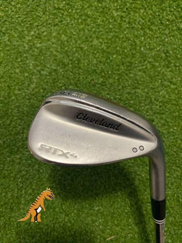 Used RH Cleveland RTX4 56.10* Sand Wedge Dynamic Gold Tour Issue Stiff Steel