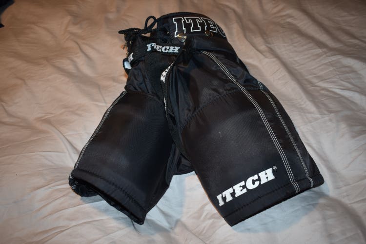 Itech HP 1000 Hockey Pants, Black, Youth Small (20-22) - Top Condition!