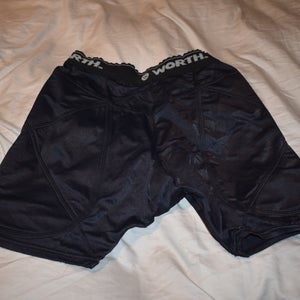 Worth Padded Softball Compression Sliding Shorts, Black, Medium
