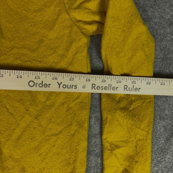 Eileen Fisher Women Sweater Extra Small Gold Wool Cardigan Open Capsule Cozy